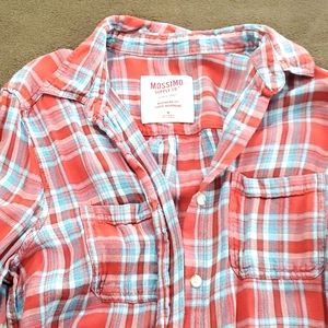 Boyfriend fit plaid flannel